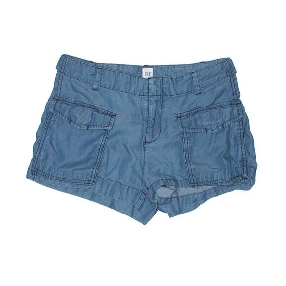 Gap Blue Chambray Lightweight Summer Shorts - Picture 1 of 6